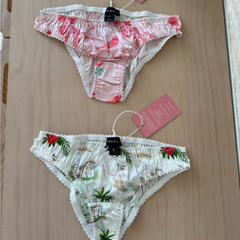 100% Silk panties set, 2 pcs in box, perfect for gift